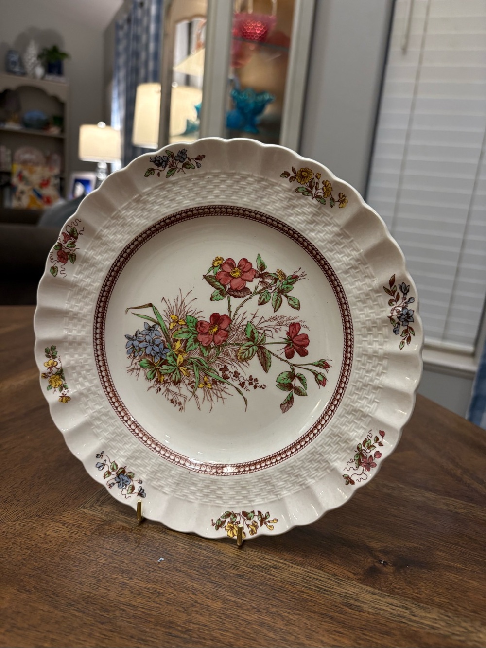 Copeland Spode "Rosalie" Pattern  8 7/8" Luncheon Plate